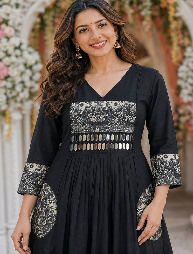 women ethnic motifs work chanderi silk kurta with trousers & with dupatta