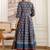 women ethnic motifs printed empire sequinned  cotton kurta with trousers & with dupatta