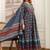 women ethnic motifs printed empire sequinned  cotton kurta with trousers & with dupatta