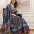 women ethnic motifs printed empire sequinned  cotton kurta with trousers & with dupatta