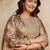 women embroidered regular kurta with palazzos & with dupatta