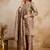 women embroidered regular kurta with palazzos & with dupatta