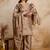 women embroidered regular kurta with palazzos & with dupatta
