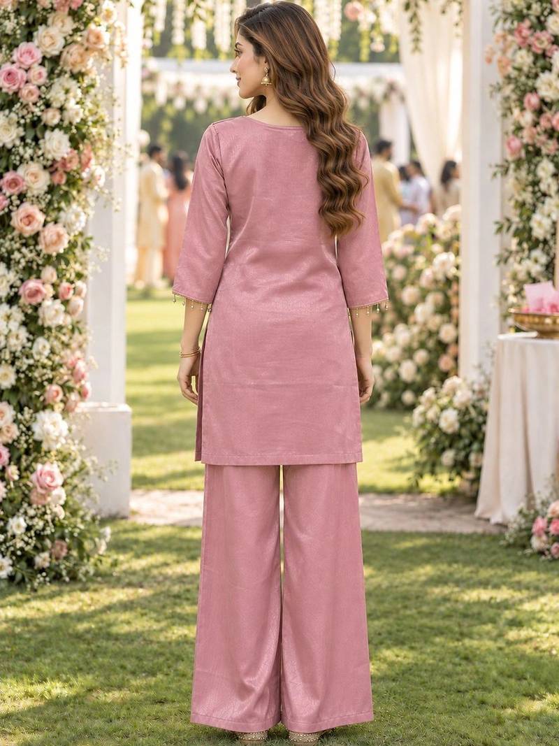 women ethnic motifs embroidered regular mirror work kurta with palazzos & with dupatta
