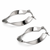 Twisted hoop earrings baali, silver tone anti-tarnish