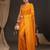 Yellow woven design zari silk blend kanjeevaram saree