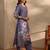 floral printed keyhole neck straight kurta with trousers & dupatta