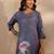 floral printed keyhole neck straight kurta with trousers & dupatta