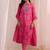 women ethnic motifs printed regular kurta with trousers & with dupatta