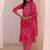 women ethnic motifs printed regular kurta with trousers & with dupatta