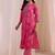 women ethnic motifs printed regular kurta with trousers & with dupatta