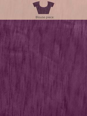 Purple purple striped embroidered organza saree 5