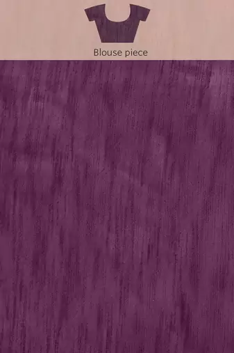 Purple purple striped embroidered organza saree