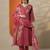 women floral embroidered regular thread work kurta with trousers & with dupatta