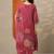 women floral embroidered regular thread work kurta with trousers & with dupatta