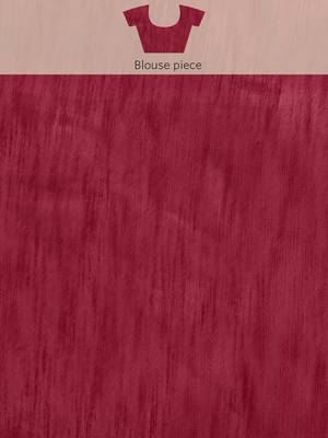 Rust floral embroidered organza saree 5