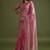 Pink pink net  sarees with blouse