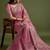 Pink pink net  sarees with blouse