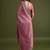 Pink pink net  sarees with blouse