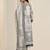 floral printed keyhole neck straight kurta with trousers & dupatta