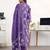 women floral printed regular cotton blend kurta with palazzos & with dupatta