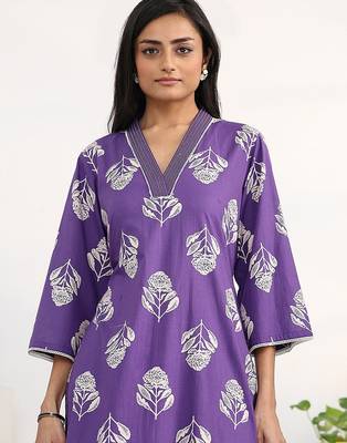 women floral printed regular cotton blend kurta with palazzos & with dupatta 6