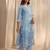 women floral printed regular thread work kurta with trousers & with dupatta