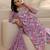 women ethnic motifs printed regular thread work kurta with trousers & with dupatta