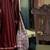 Maroon woven design zari satin banarasi saree