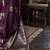 Burgundy floral zari satin banarasi saree