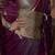 Burgundy floral zari satin banarasi saree