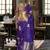 Purple woven design satin banarasi saree