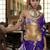 Purple woven design satin banarasi saree
