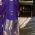 Purple woven design satin banarasi saree
