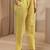 women ethnic motifs printed regular thread work kurta with trousers & with dupatta