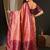 Pink ethnic motifs woven design zari kanjeevaram saree
