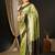 Green ethnic motifs woven design zari kanjeevaram saree