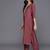floral yoke design regular sequinned straight kurta with trousers & dupatta