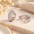 Anti-tarnish, pave crystal setting, chunky hoop design, women's jewellery, secure snap closure