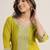 women floral yoke design kurta with trousers & dupatta