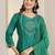 women ethnic motifs embroidered a-line kurta with trousers & dupatta