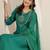 women ethnic motifs embroidered a-line kurta with trousers & dupatta