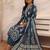 women ethnic motifs printed regular thread work kurta with palazzos & with dupatta