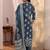 women ethnic motifs printed regular thread work kurta with palazzos & with dupatta