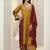 women ethnic motifs embroidered kurta with trousers & dupatta