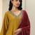 women ethnic motifs embroidered kurta with trousers & dupatta