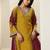 women ethnic motifs embroidered kurta with trousers & dupatta