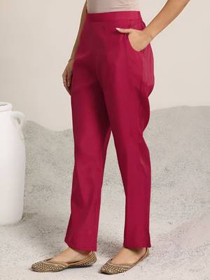 ethnic motifs embroidered v-neck straight kurta with trousers & dupatta 7