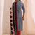 women geometric printed kurta with trousers & dupatta