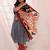 women geometric printed kurta with trousers & dupatta